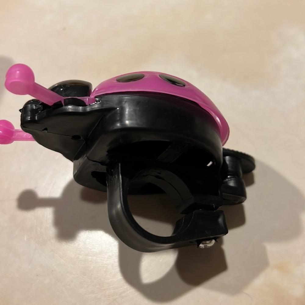 Pink Ladybug Bike Bell - Picture 4 of 4